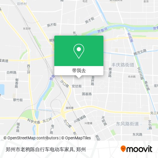 郑州市老鸦陈自行车电动车家具地图