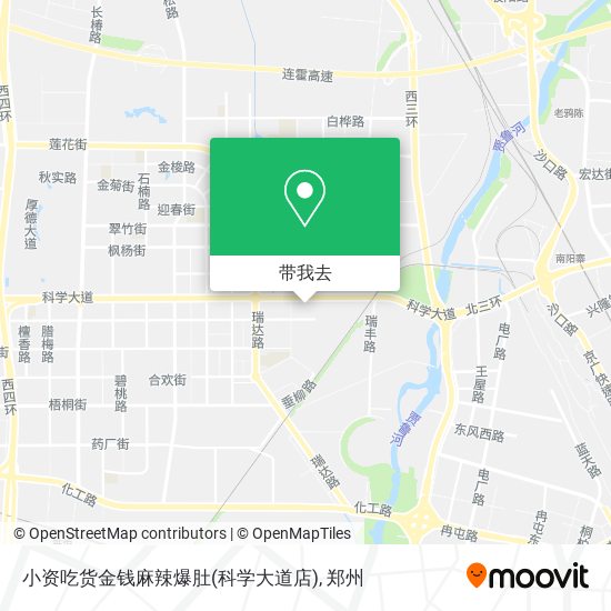 小资吃货金钱麻辣爆肚(科学大道店)地图