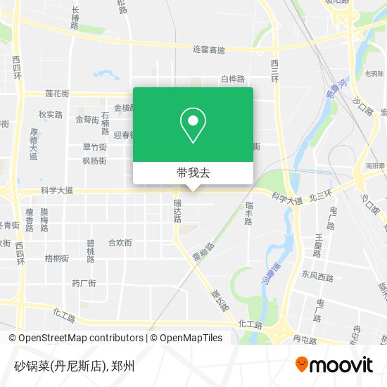 砂锅菜(丹尼斯店)地图