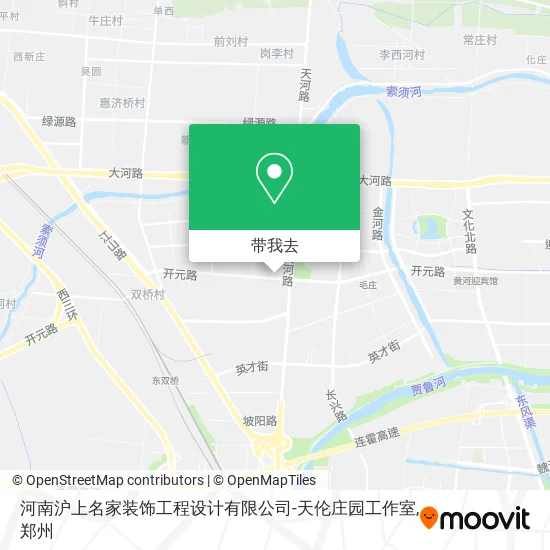 河南沪上名家装饰工程设计有限公司-天伦庄园工作室地图