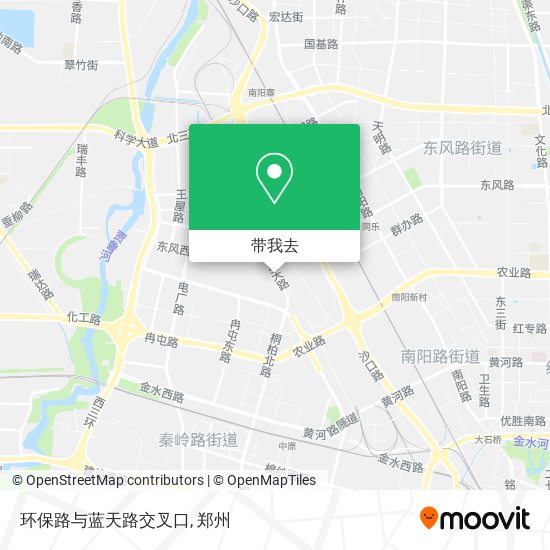 环保路与蓝天路交叉口地图