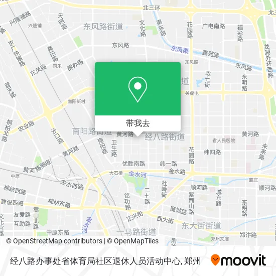 经八路办事处省体育局社区退休人员活动中心地图