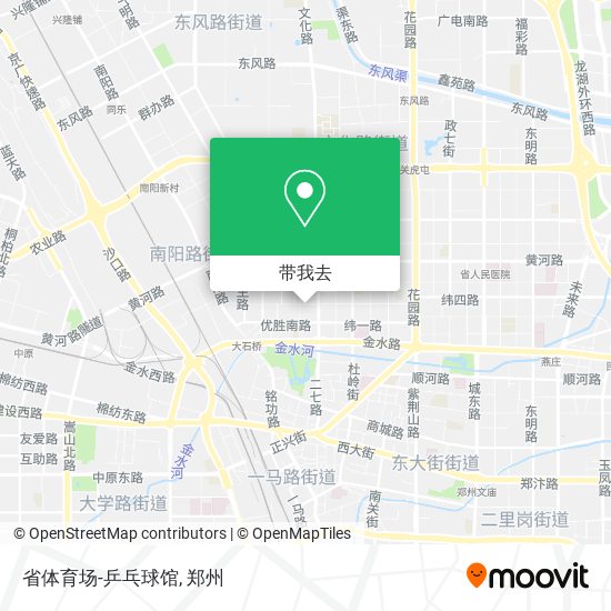 省体育场-乒乓球馆地图