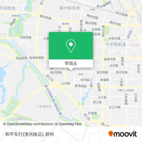 和平车行(淮河路店)地图