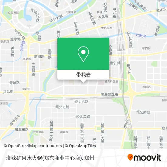 潮辣矿泉水火锅(郑东商业中心店)地图