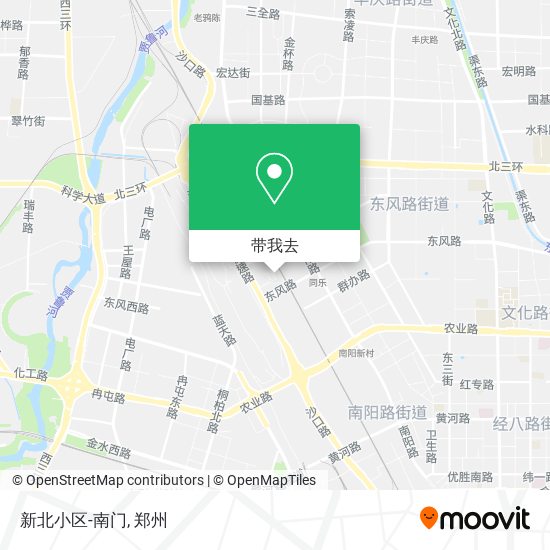 新北小区-南门地图