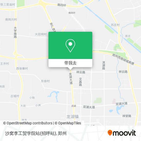 沙窝李工贸学院站(招呼站)地图