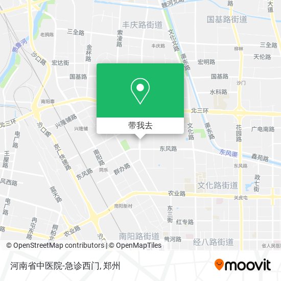 河南省中医院-急诊西门地图