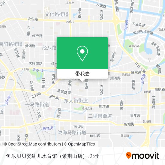 鱼乐贝贝婴幼儿水育馆（紫荆山店）地图