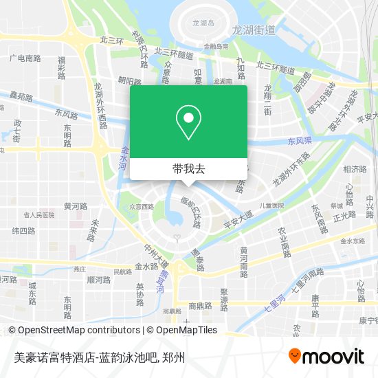 美豪诺富特酒店-蓝韵泳池吧地图