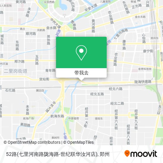 52路(七里河南路陇海路-世纪联华汝河店)地图