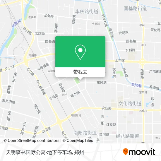 天明森林国际公寓-地下停车场地图