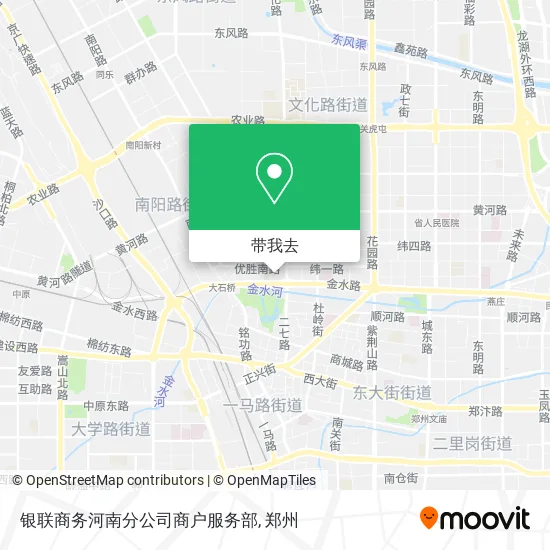 银联商务河南分公司商户服务部地图