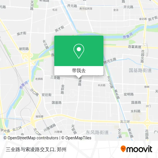 三全路与索凌路交叉口地图