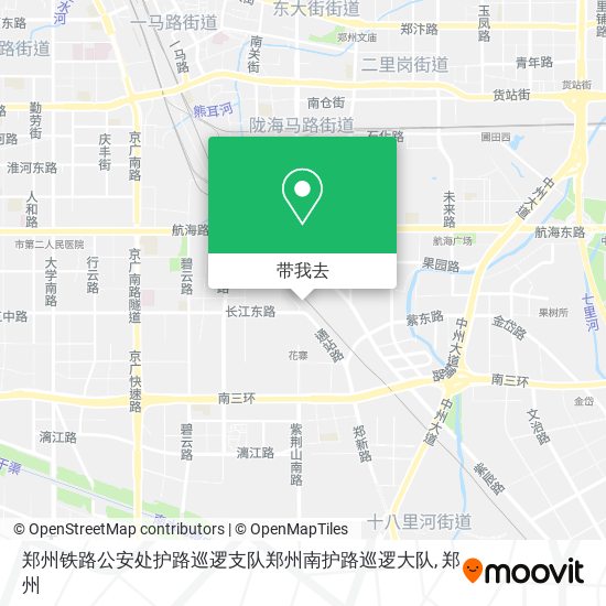 郑州铁路公安处护路巡逻支队郑州南护路巡逻大队地图