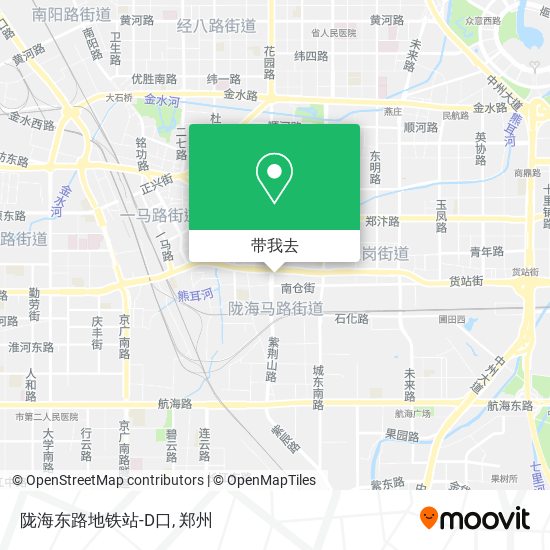 陇海东路地铁站-D口地图