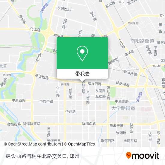 建设西路与桐柏北路交叉口地图