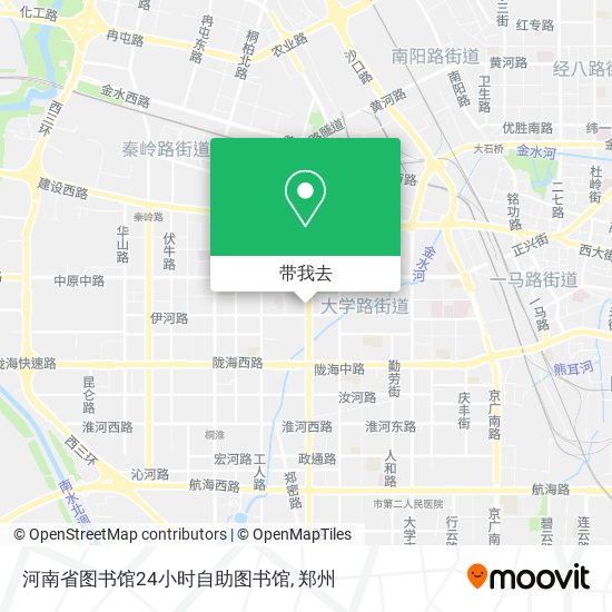 河南省图书馆24小时自助图书馆地图