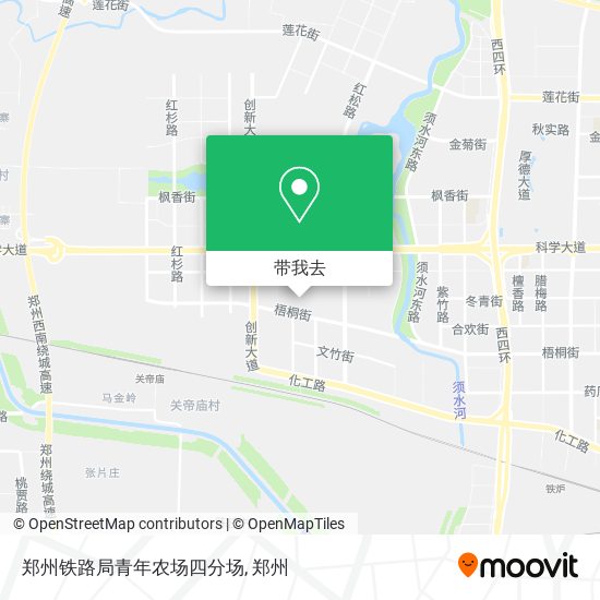 郑州铁路局青年农场四分场地图