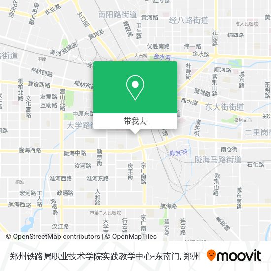 郑州铁路局职业技术学院实践教学中心-东南门地图