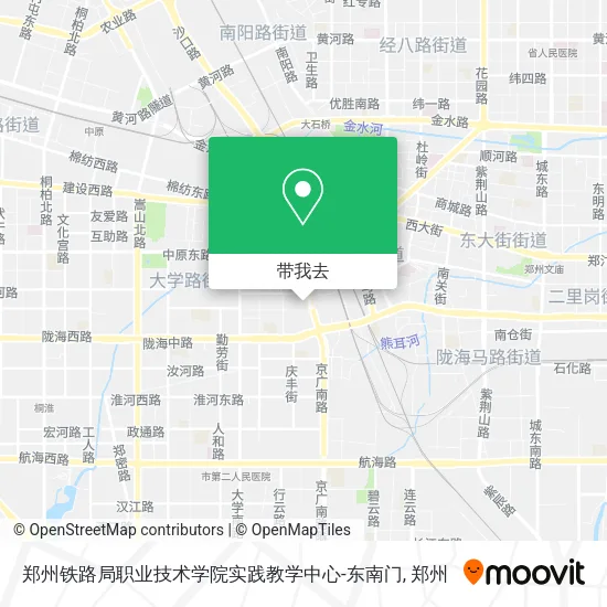 郑州铁路局职业技术学院实践教学中心-东南门地图