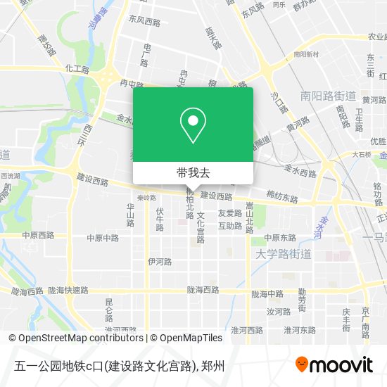 五一公园地铁c口(建设路文化宫路)地图