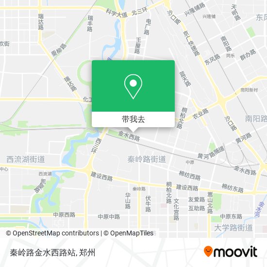 秦岭路金水西路站地图