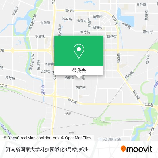 河南省国家大学科技园孵化3号楼地图