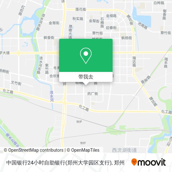 中国银行24小时自助银行(郑州大学园区支行)地图