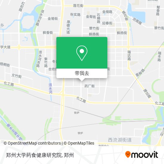 郑州大学药食健康研究院地图
