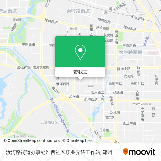 汝河路街道办事处淮西社区职业介绍工作站地图