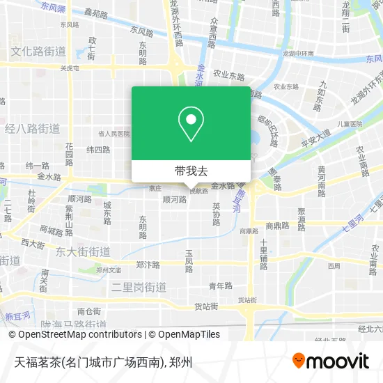 天福茗茶(名门城市广场西南)地图