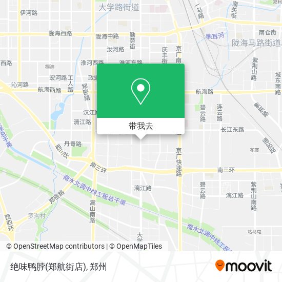 绝味鸭脖(郑航街店)地图