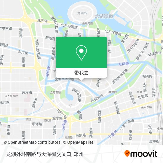 龙湖外环南路与天泽街交叉口地图