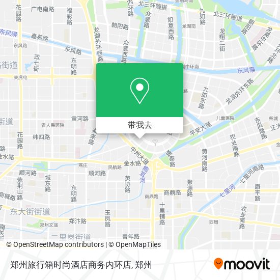 郑州旅行箱时尚酒店商务内环店地图