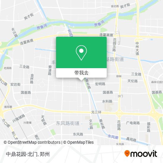 中鼎花园-北门地图