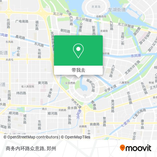 商务内环路众意路地图