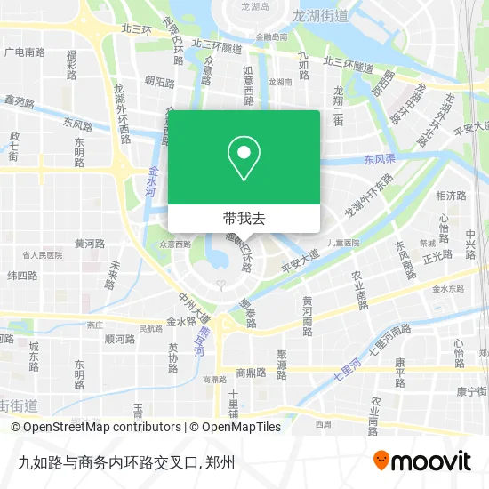 九如路与商务内环路交叉口地图