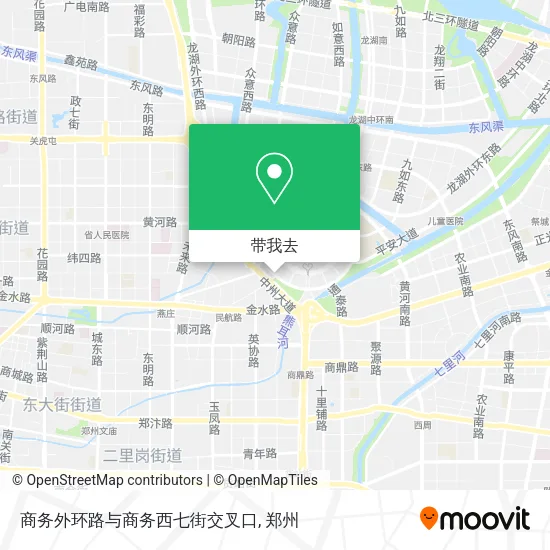 商务外环路与商务西七街交叉口地图