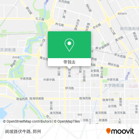 岗坡路伏牛路地图