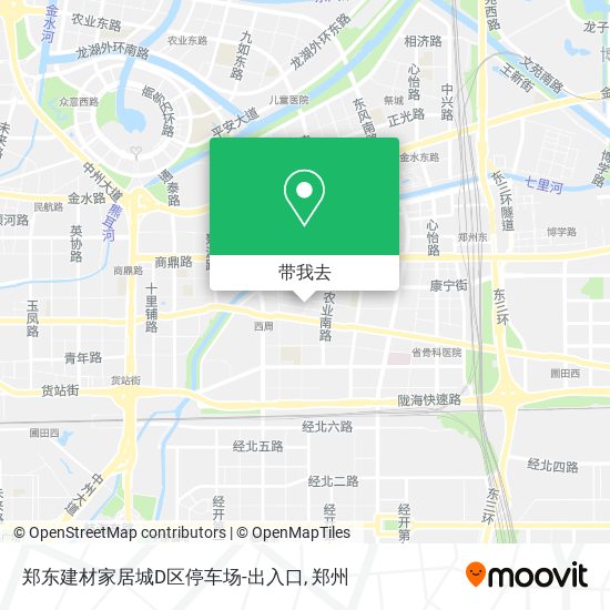 郑东建材家居城D区停车场-出入口地图