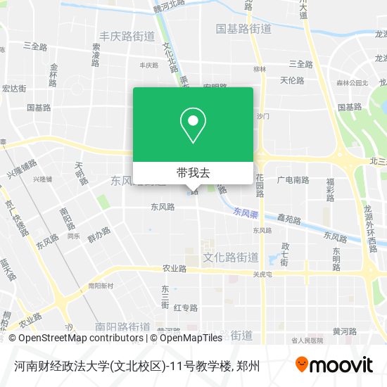 河南财经政法大学(文北校区)-11号教学楼地图