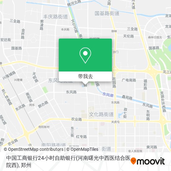 中国工商银行24小时自助银行(河南曙光中西医结合医院西)地图