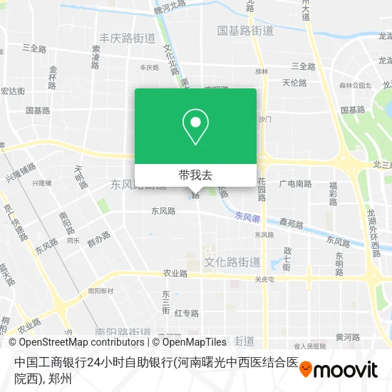 中国工商银行24小时自助银行(河南曙光中西医结合医院西)地图