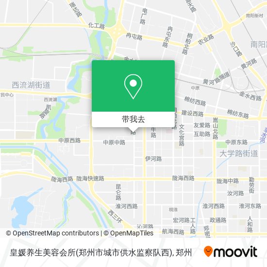 皇媛养生美容会所(郑州市城市供水监察队西)地图