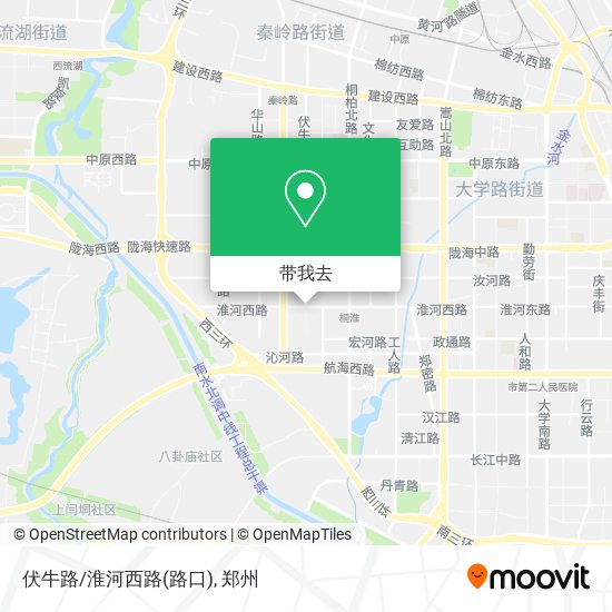 伏牛路/淮河西路(路口)地图