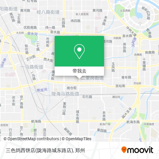 三色鸽西饼店(陇海路城东路店)地图