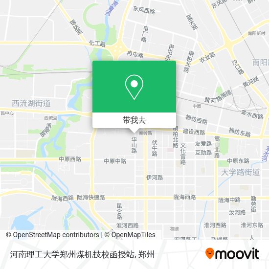 河南理工大学郑州煤机技校函授站地图