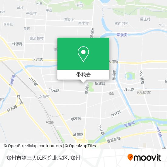 郑州市第三人民医院北院区地图