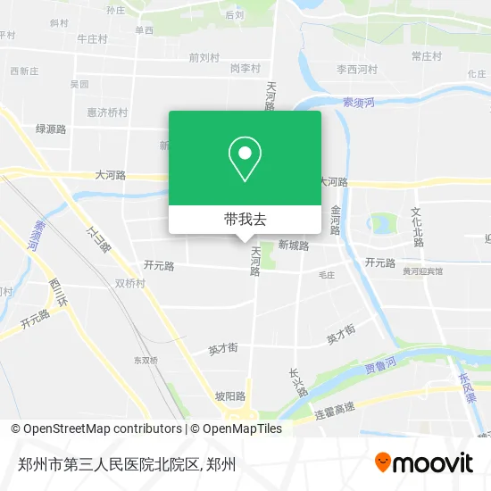 郑州市第三人民医院北院区地图
